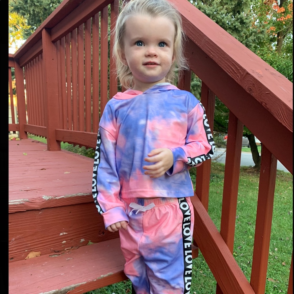 Tye dye hoodie set